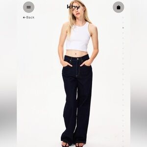 KHY Classic Low Rise Denim Jeans Dark Wash NWT